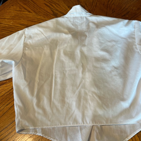 Live it up crop top with fringe and lace woman’s size sm/med - Picture 3 of 6